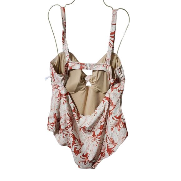 Old Navy Plus Sizes Women Tie Front One Piece Swimsuit 3X Orange - Picture 6 of 9